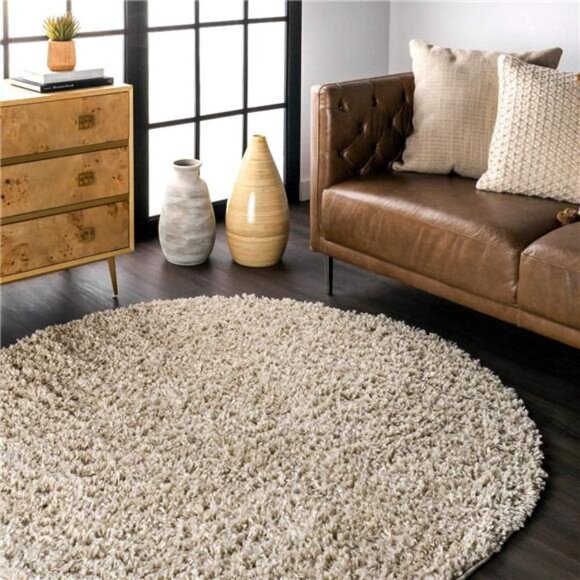 Solid 2x6 Runner Shag Rug for Living Room Bedroom Dining Room Nursery - Picture 4 of 7